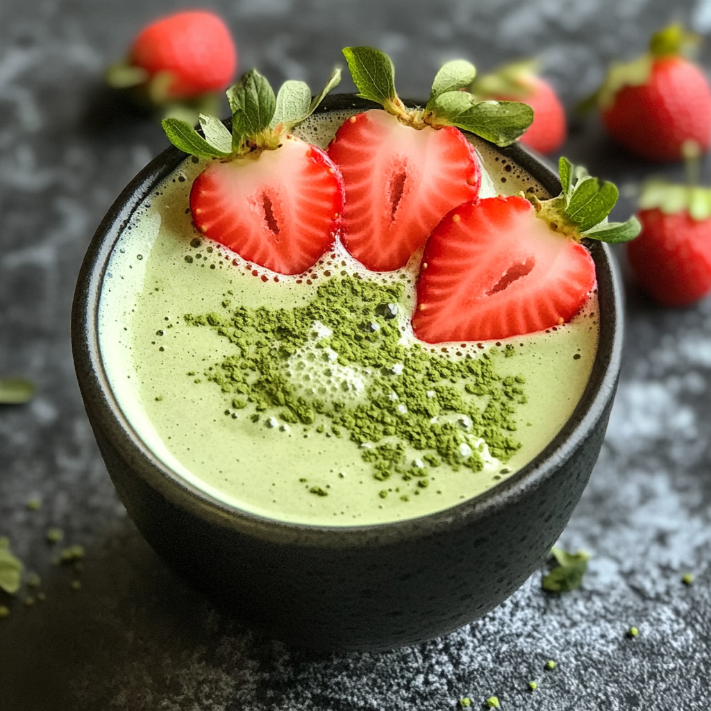 strawberry matcha